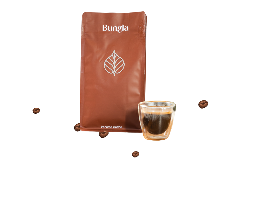 bolsa de cafe en negativo